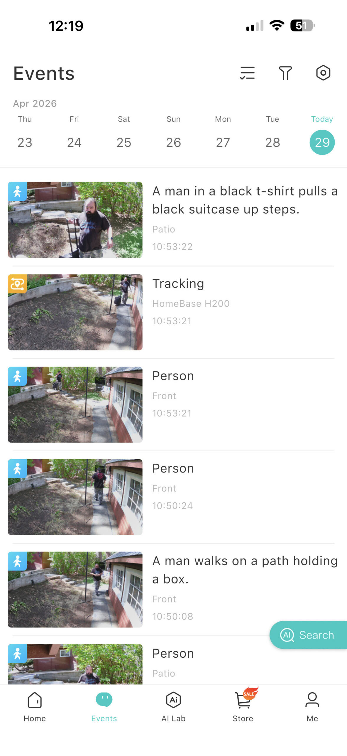 Botslab W510 4K AI Security Camera System AI features screenshots 2