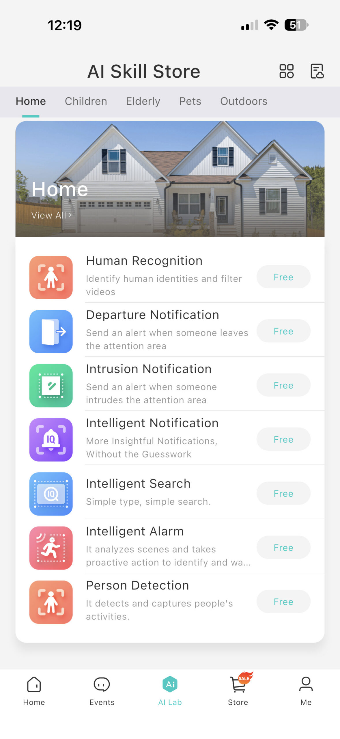 Botslab W510 4K AI Security Camera System AI features screenshots 3