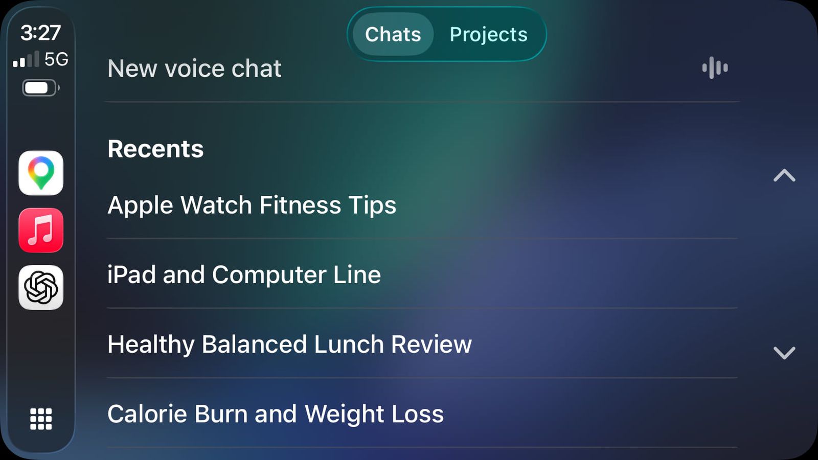 ChatGPT on Apple CarPlay (2)