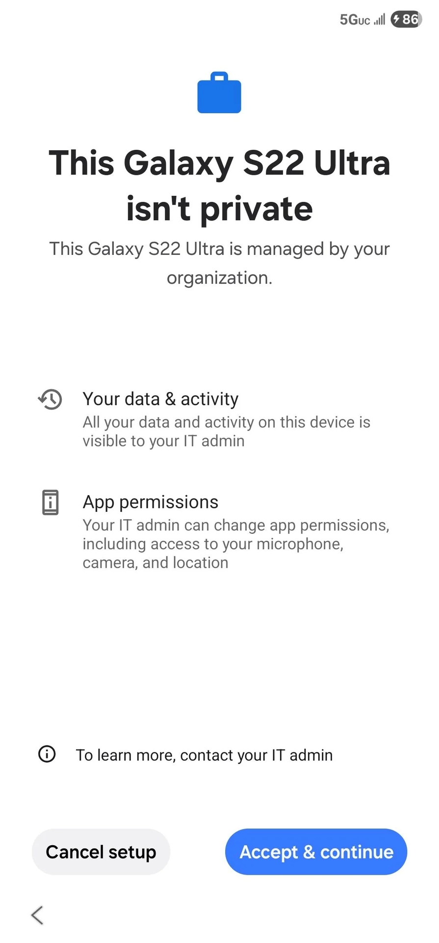 Galaxy S22 Ultra MDM locked by Numero LCC 0