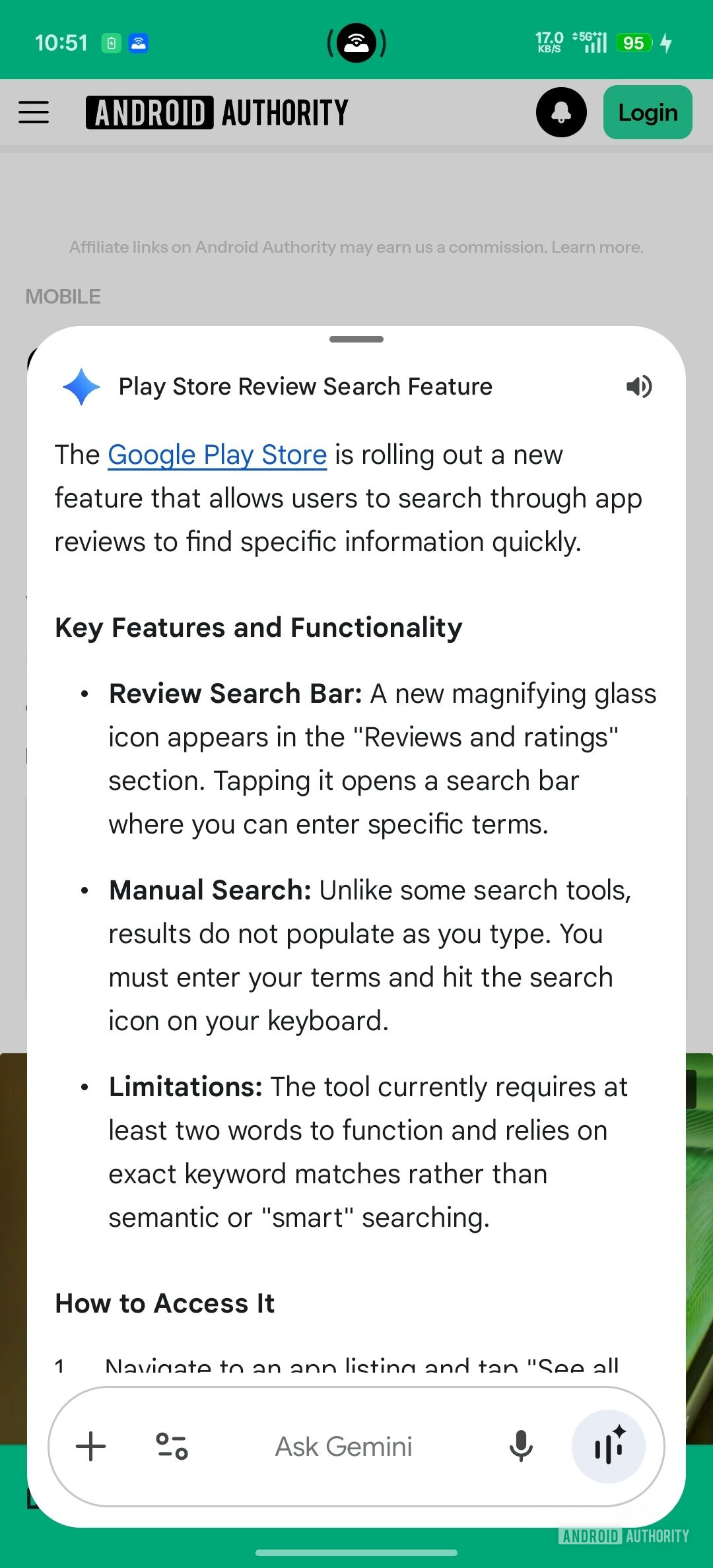 Gemini Live overlay results