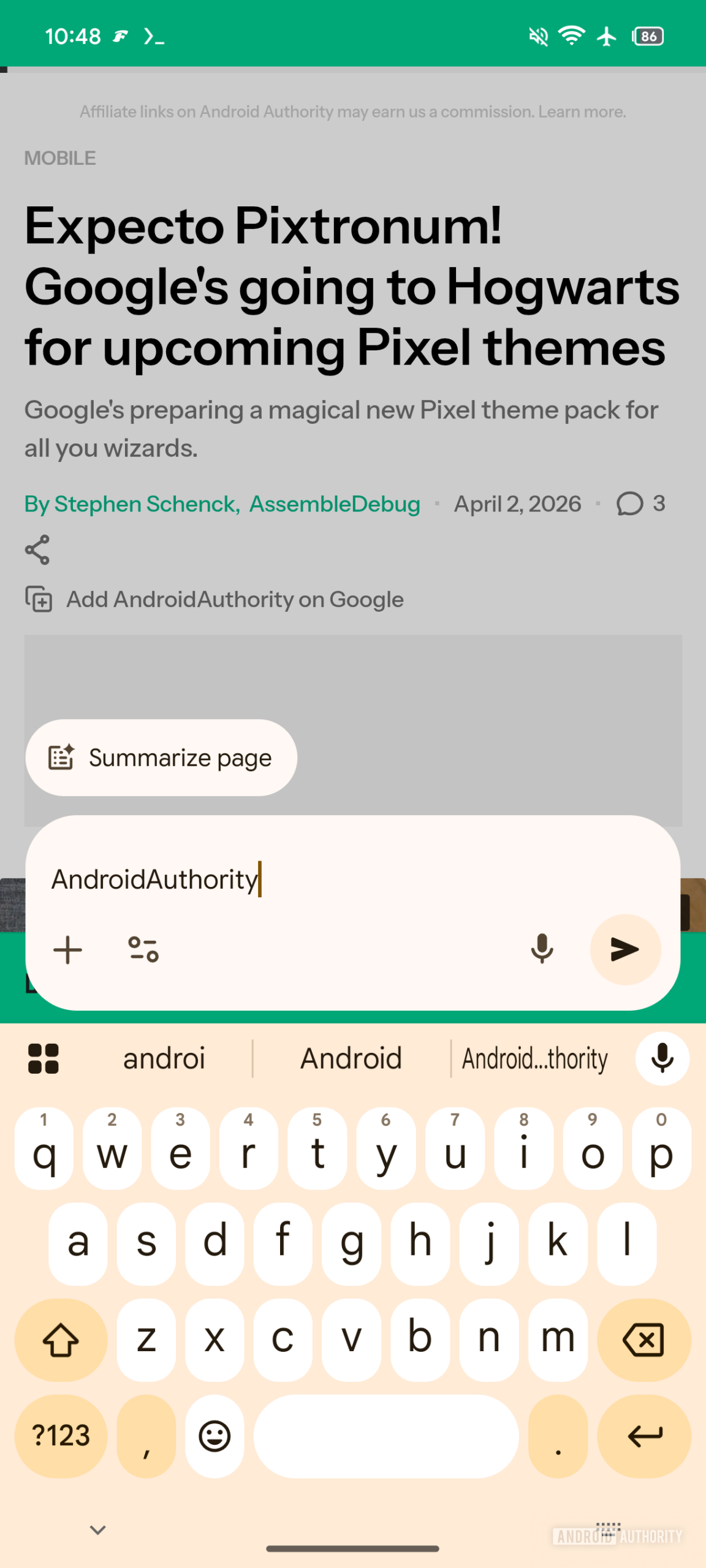 Gemini Live overlay theming keyboard