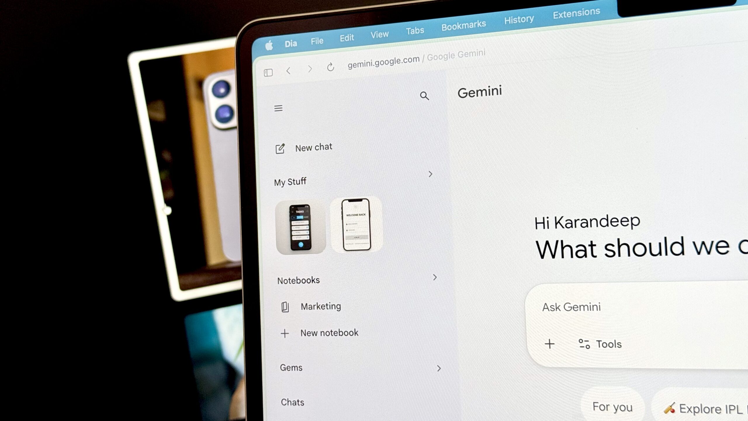 Gemini Notebooks on web