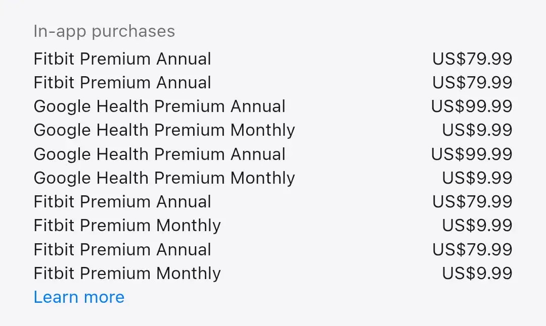 Google Health Premium App Store