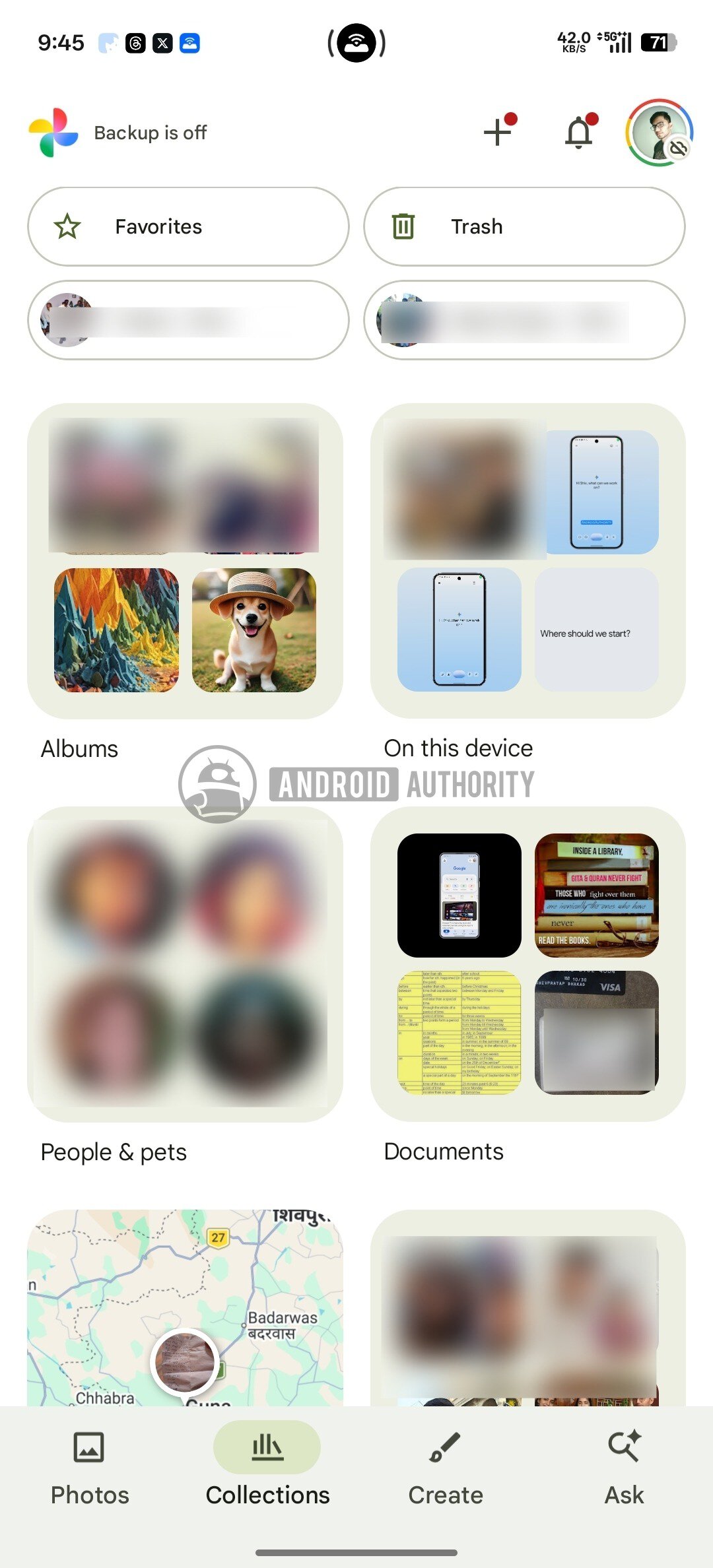 Google Photos Collections Tab Current UI 1 watermarked
