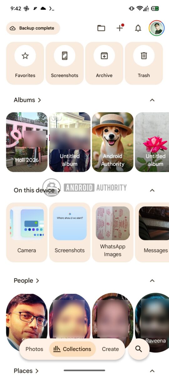 Google Photos is testing a big redesign for the Collections tab ...