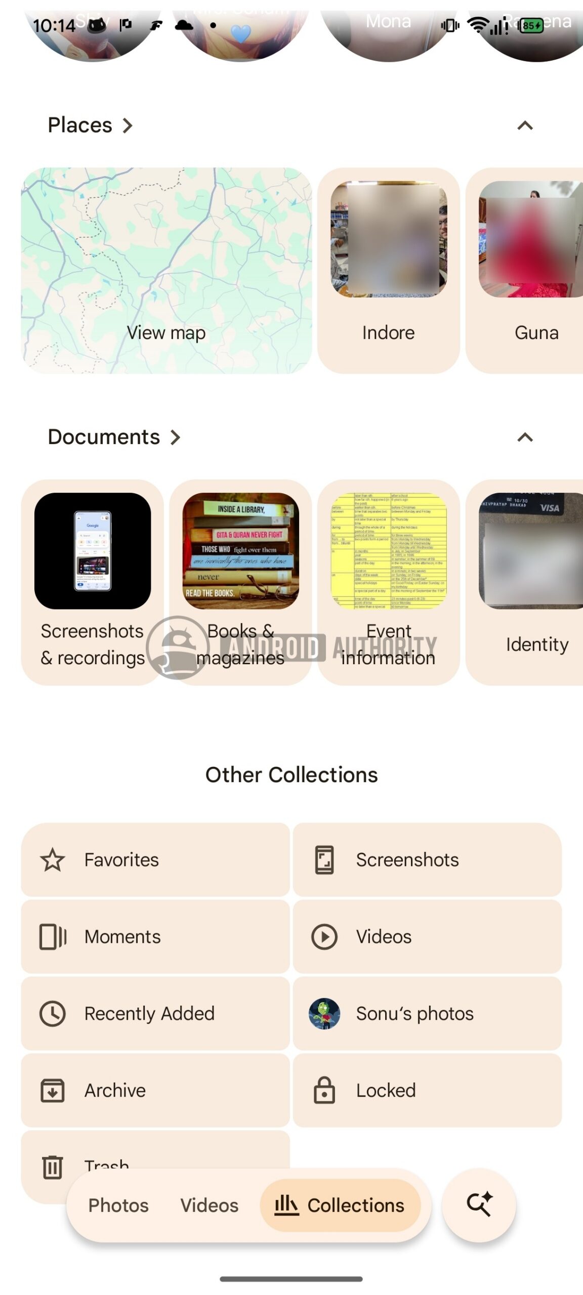 Google Photos Collections Tab Upcoming UI 3 watermarked