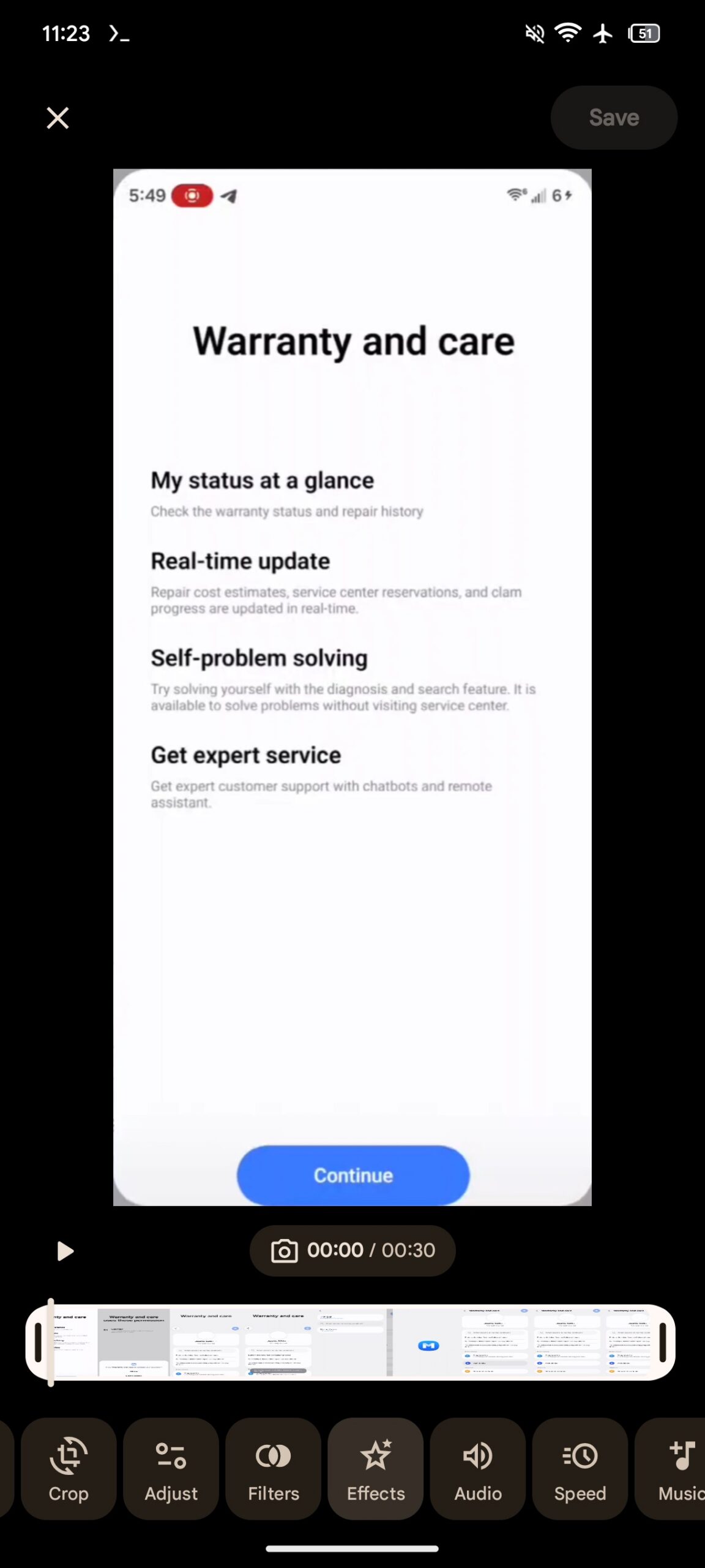 Google Photos Video Editor Effects Back 1