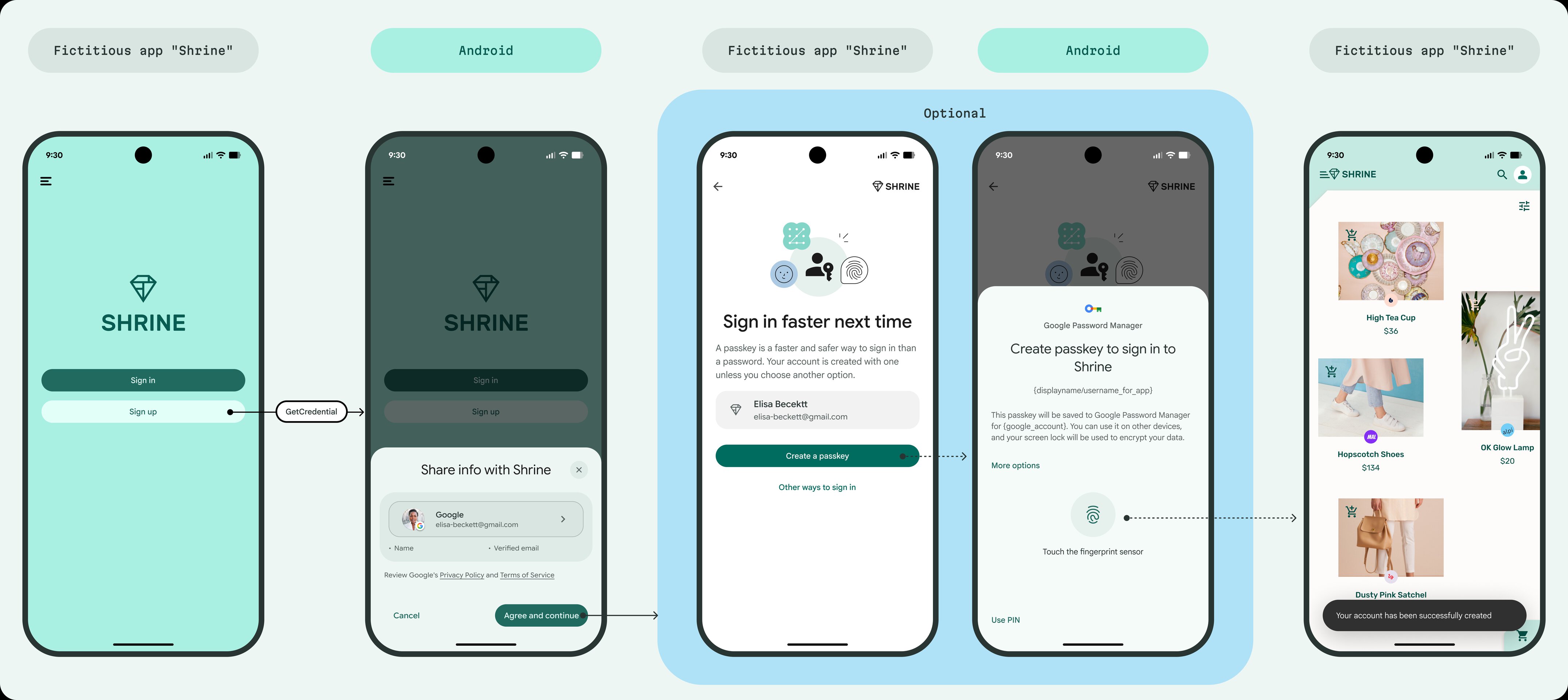 Google Verified Email Android example