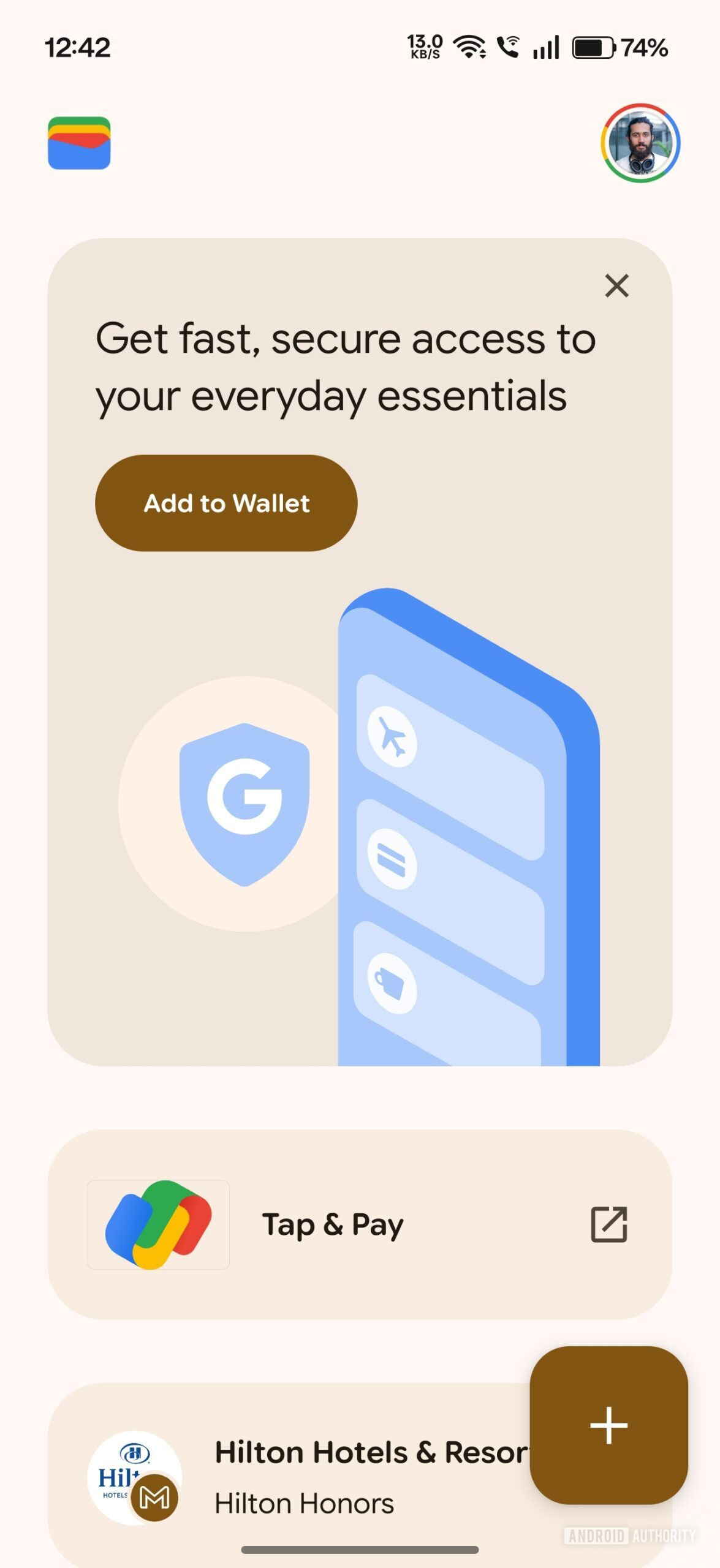 Google Wallet old UI