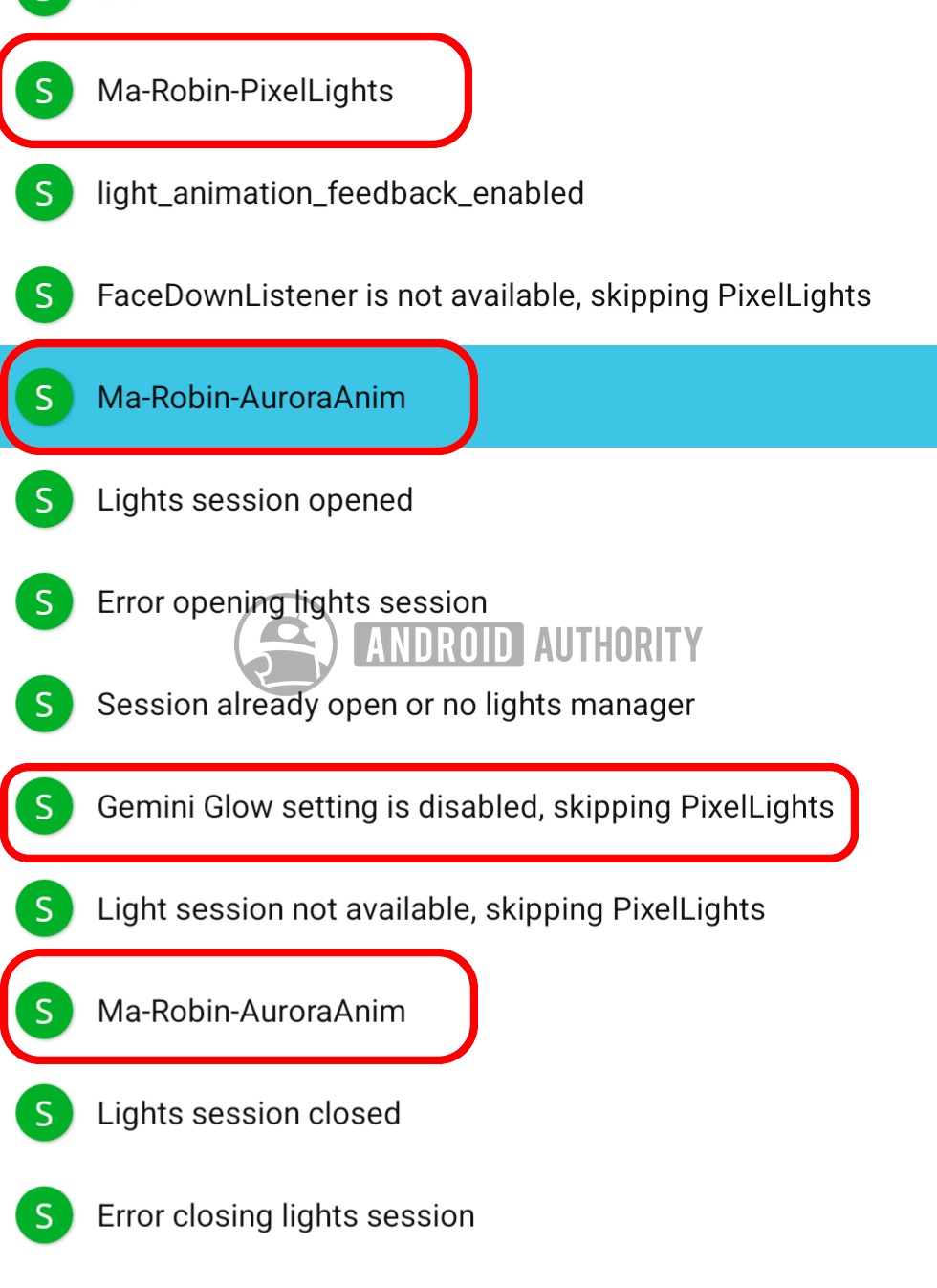 Google app Aurora Pixel Lights watermarked