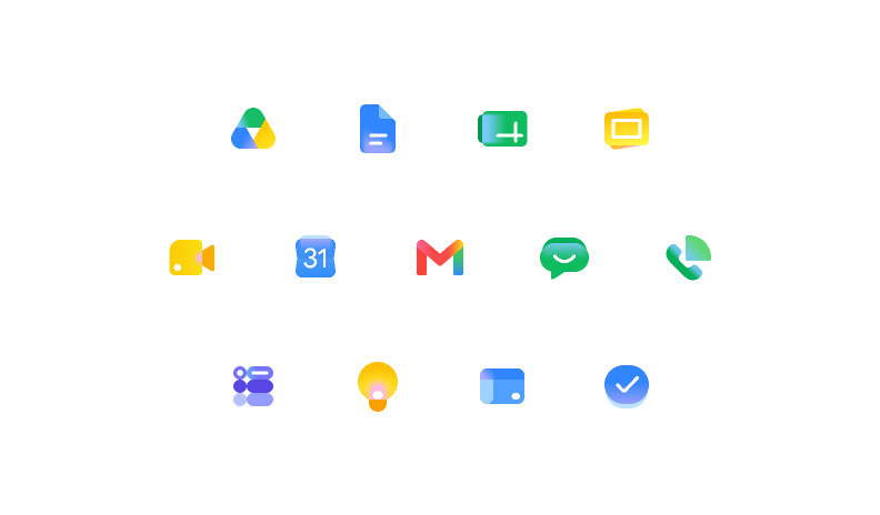 Google workspace icon redesign