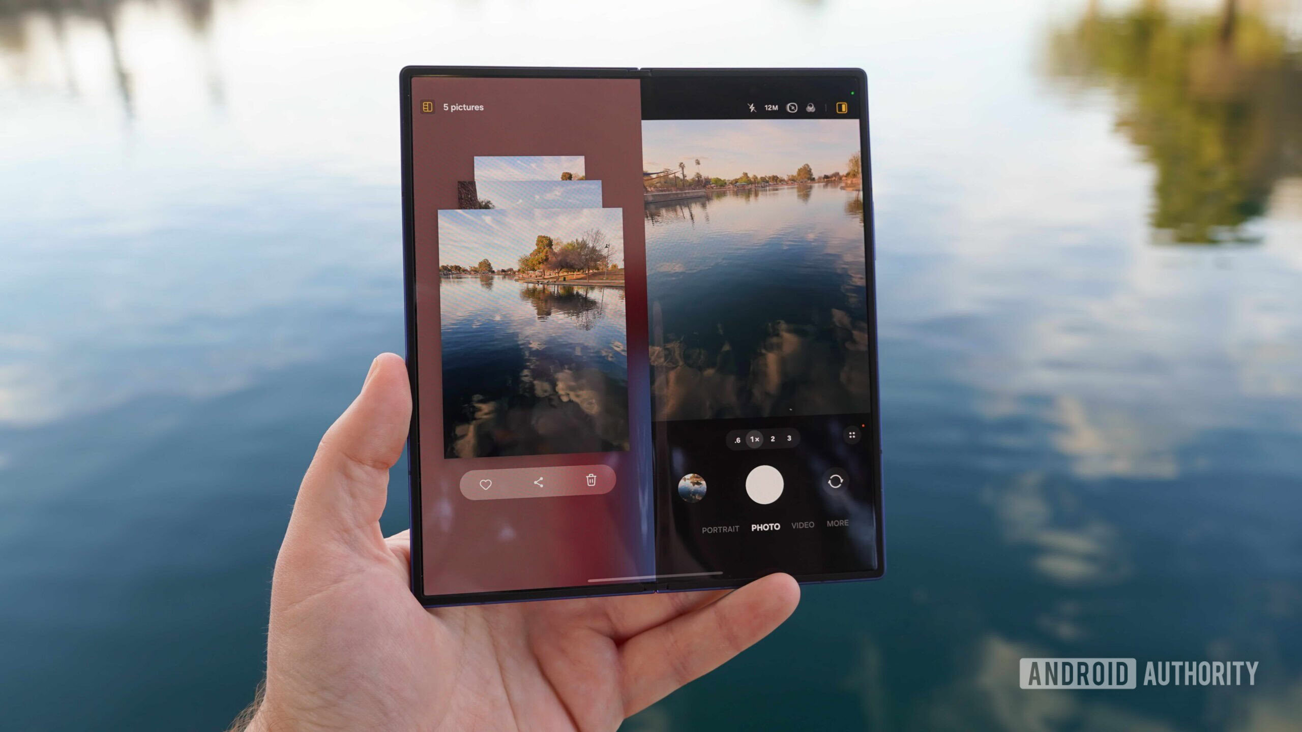 One UI Capture View 1 Fixed The capture view in the camera app on a Galaxy Z Fold 7.