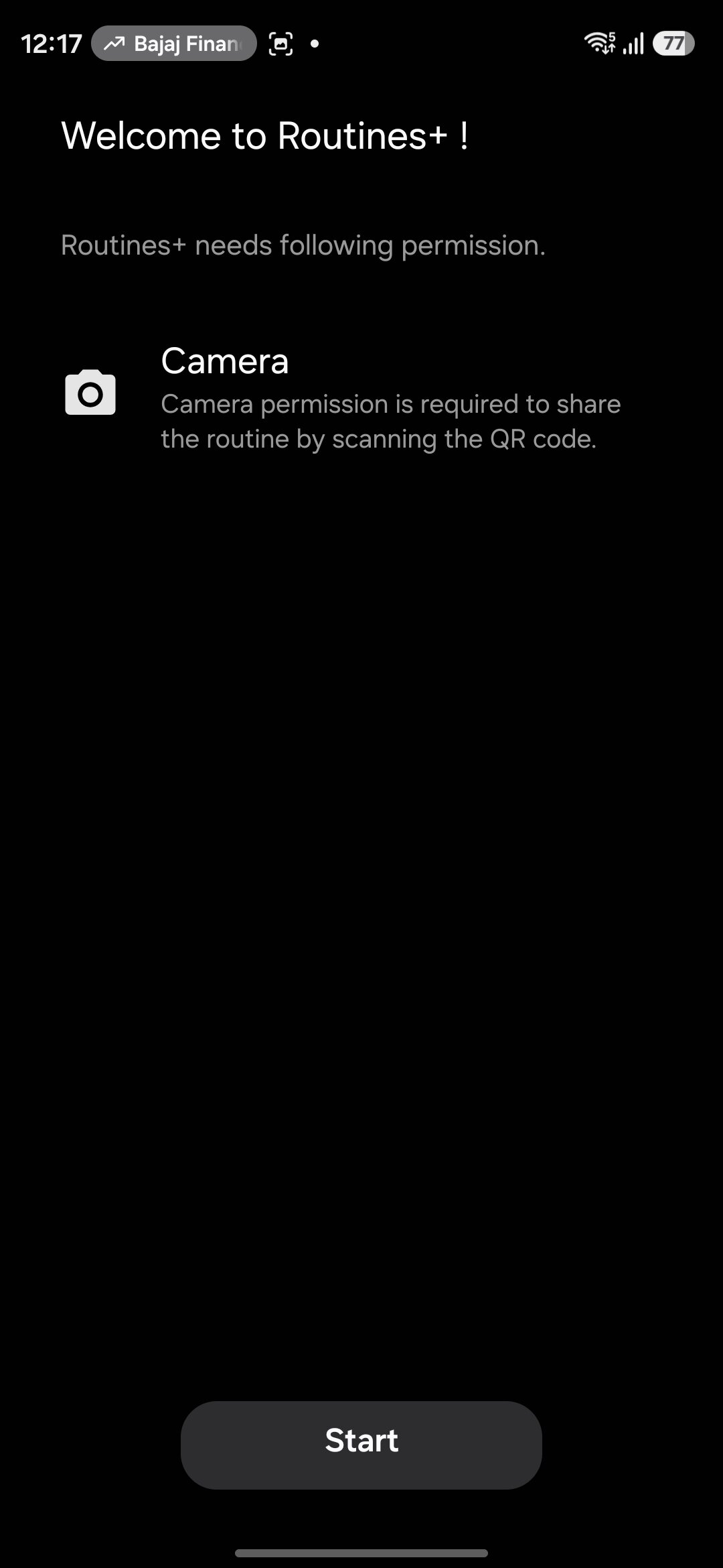 Provide permissions to the Routine+ app on Samsung Galaxy S26