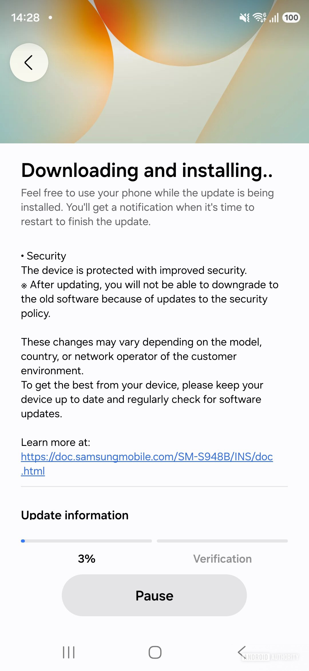 Samsung Galaxy S26 Ultra April 2026 security update (2)