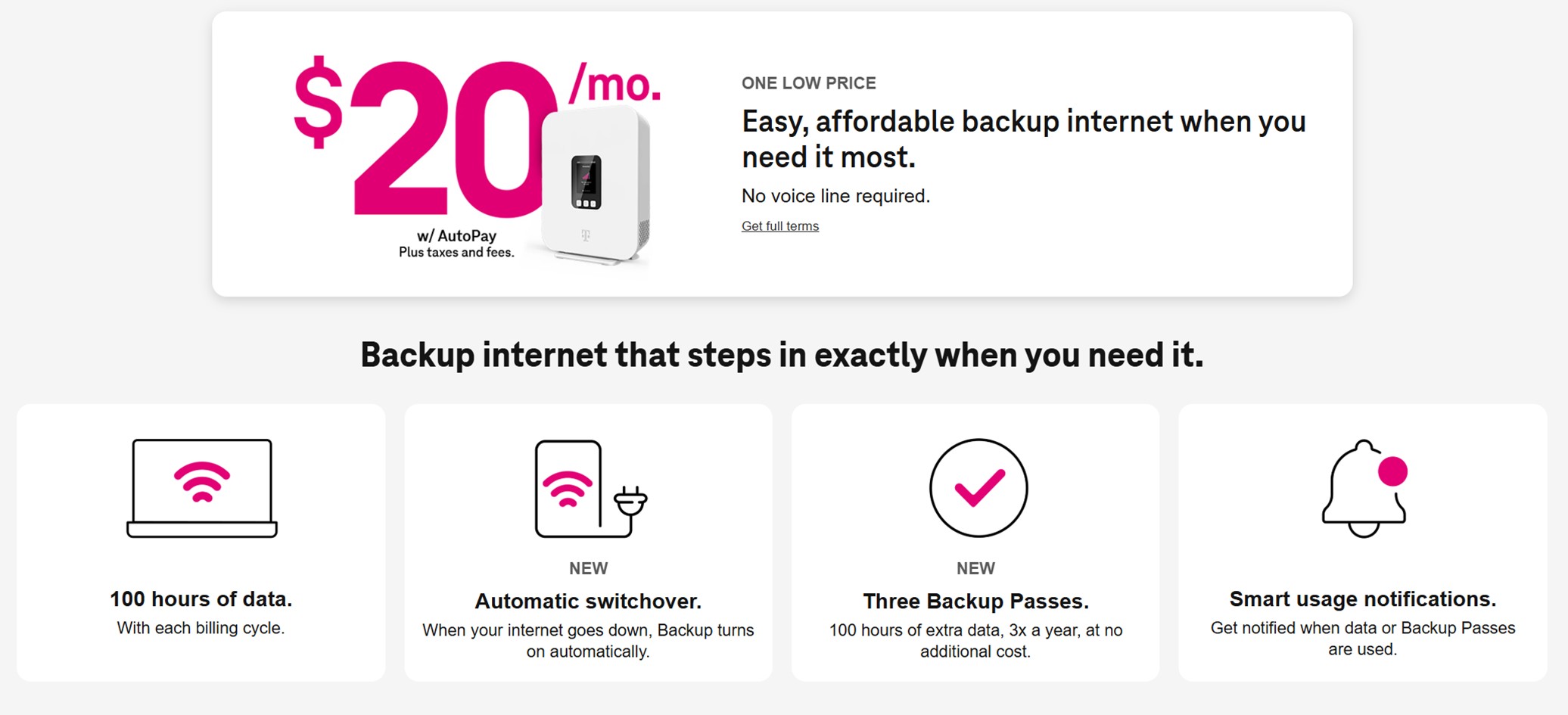 T Mobile Home Internet Backup Changes