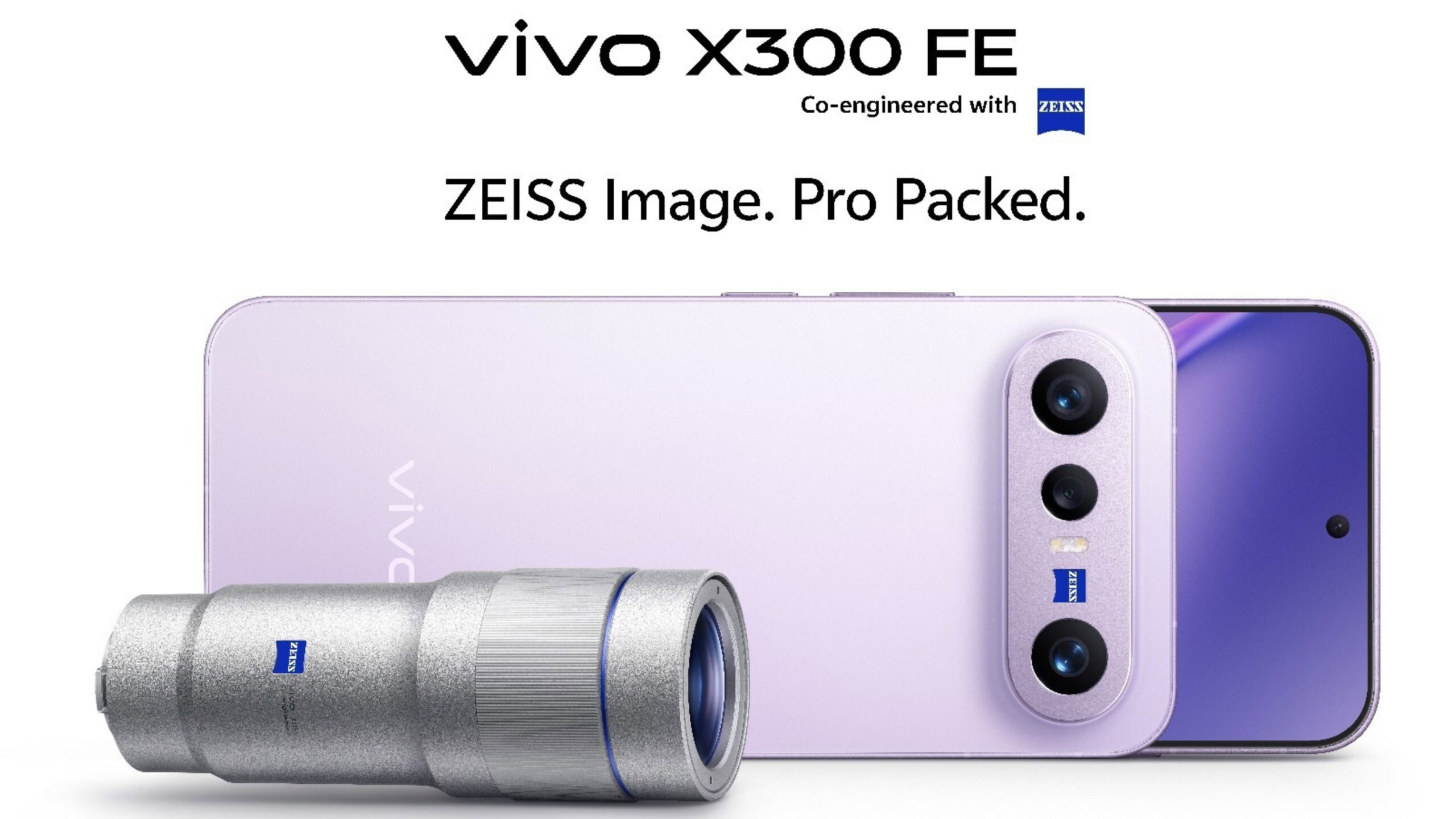 The Vivo X300 FE in its announcement imagery.