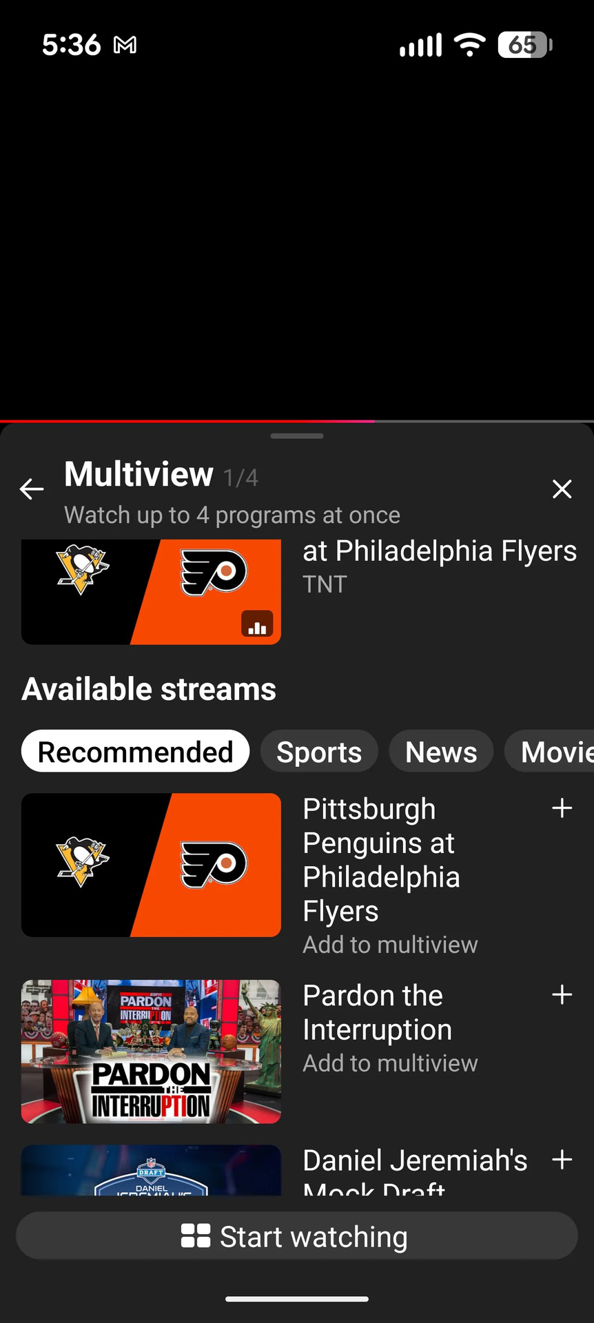 YouTube TV on mobile Fully customizable multiview rolling out
