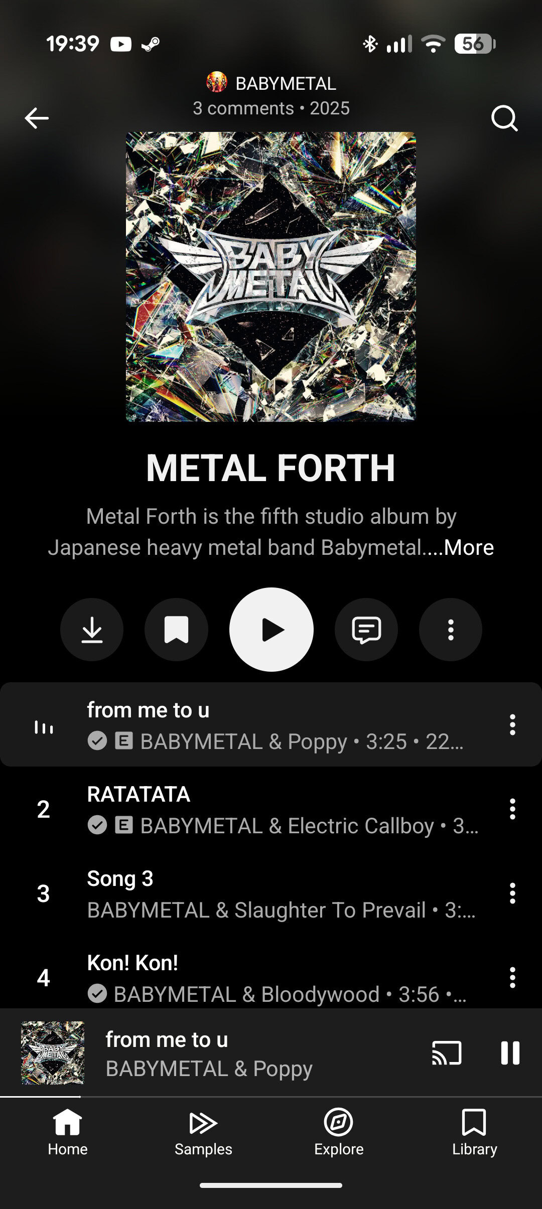 Youtube Music comments (2)