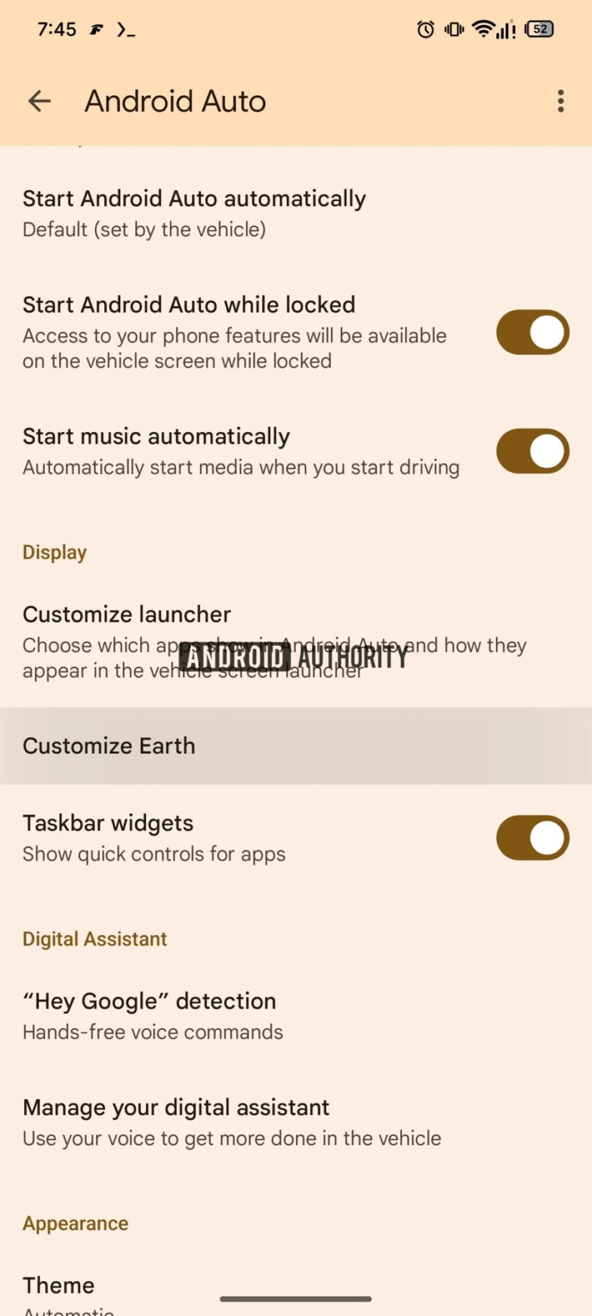 android auto new car widget ui 1 old