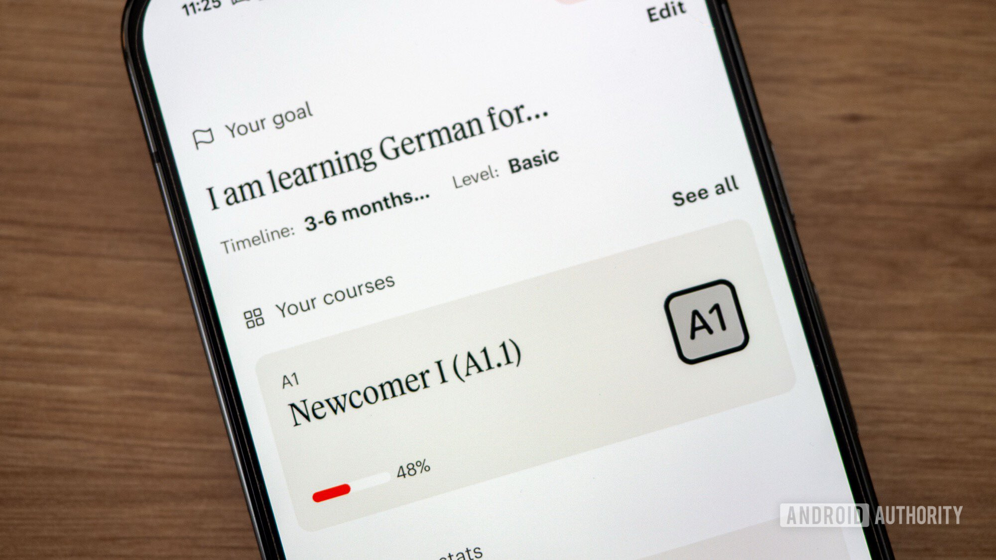 babbel language learning goal level
