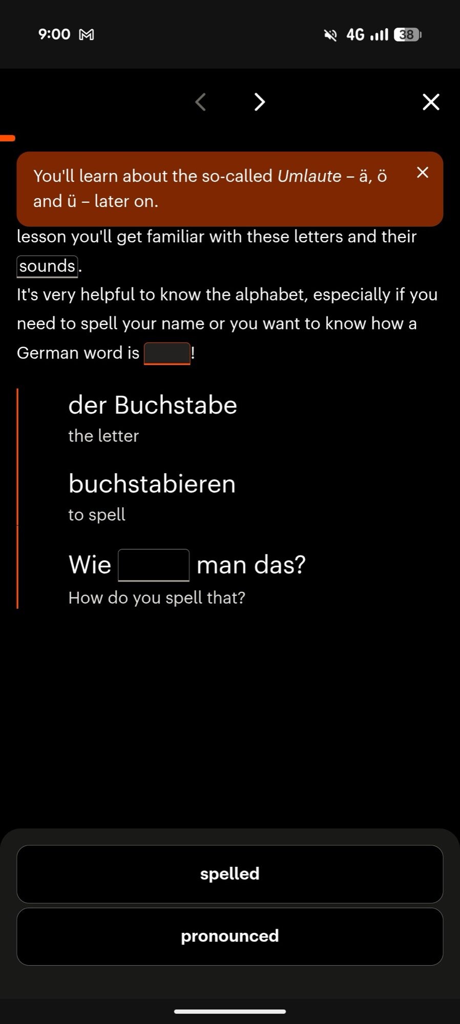 babbel language learning screenshot german 4