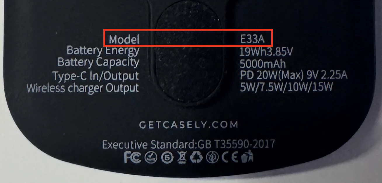 caseli charger model recall