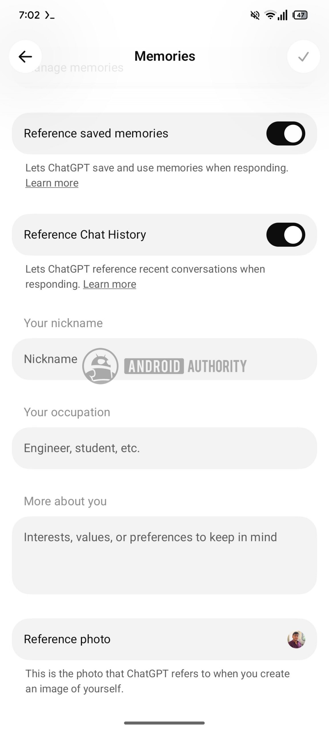 chatgpt reference photo added