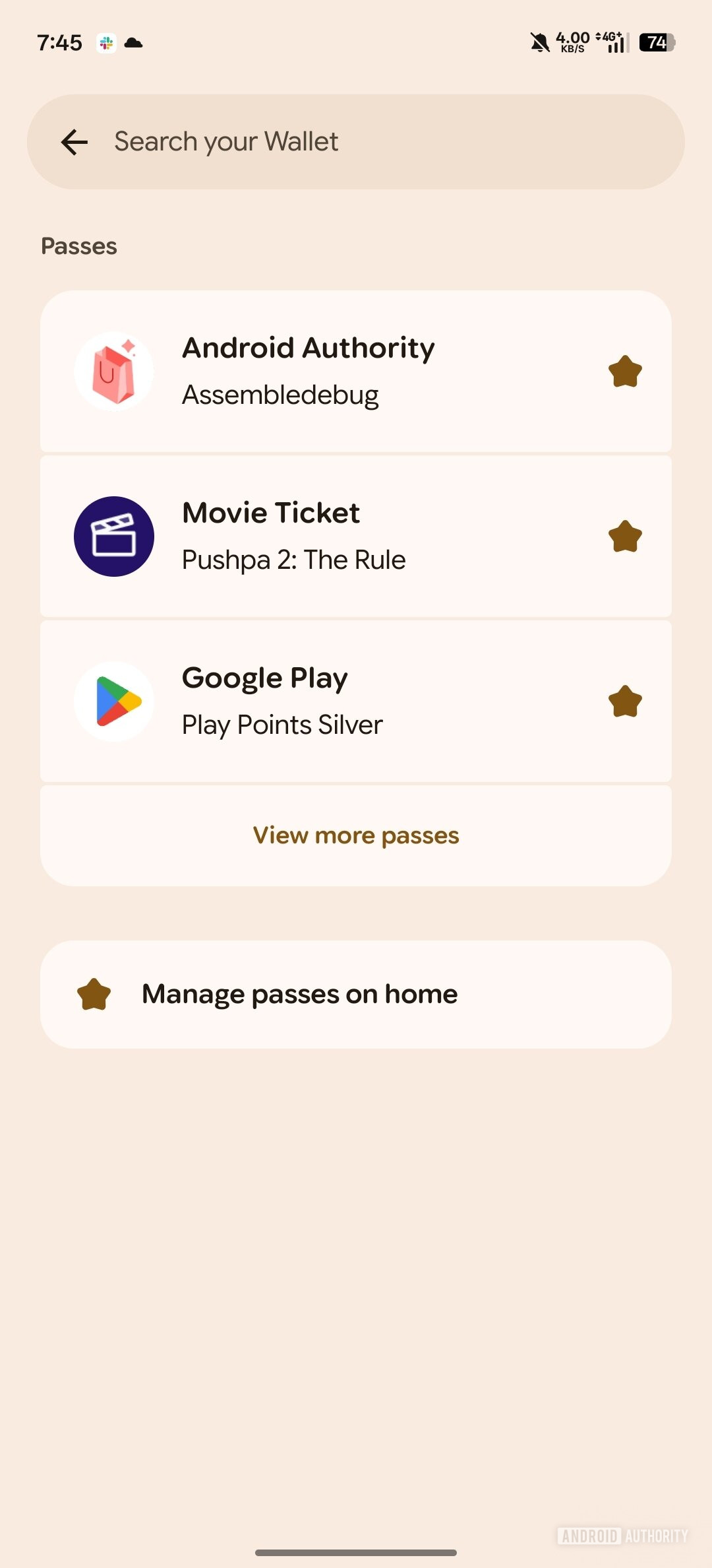 google wallet more passes