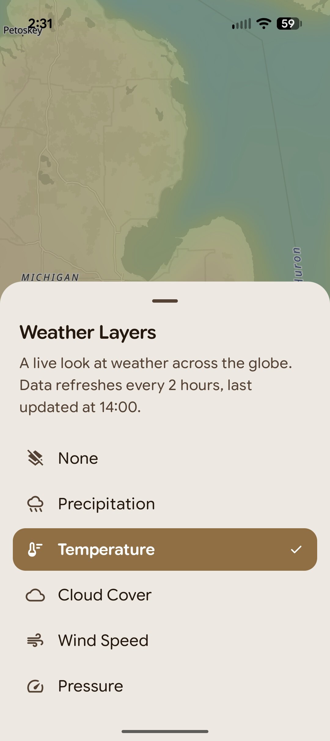 gradient weather map screenshot 2