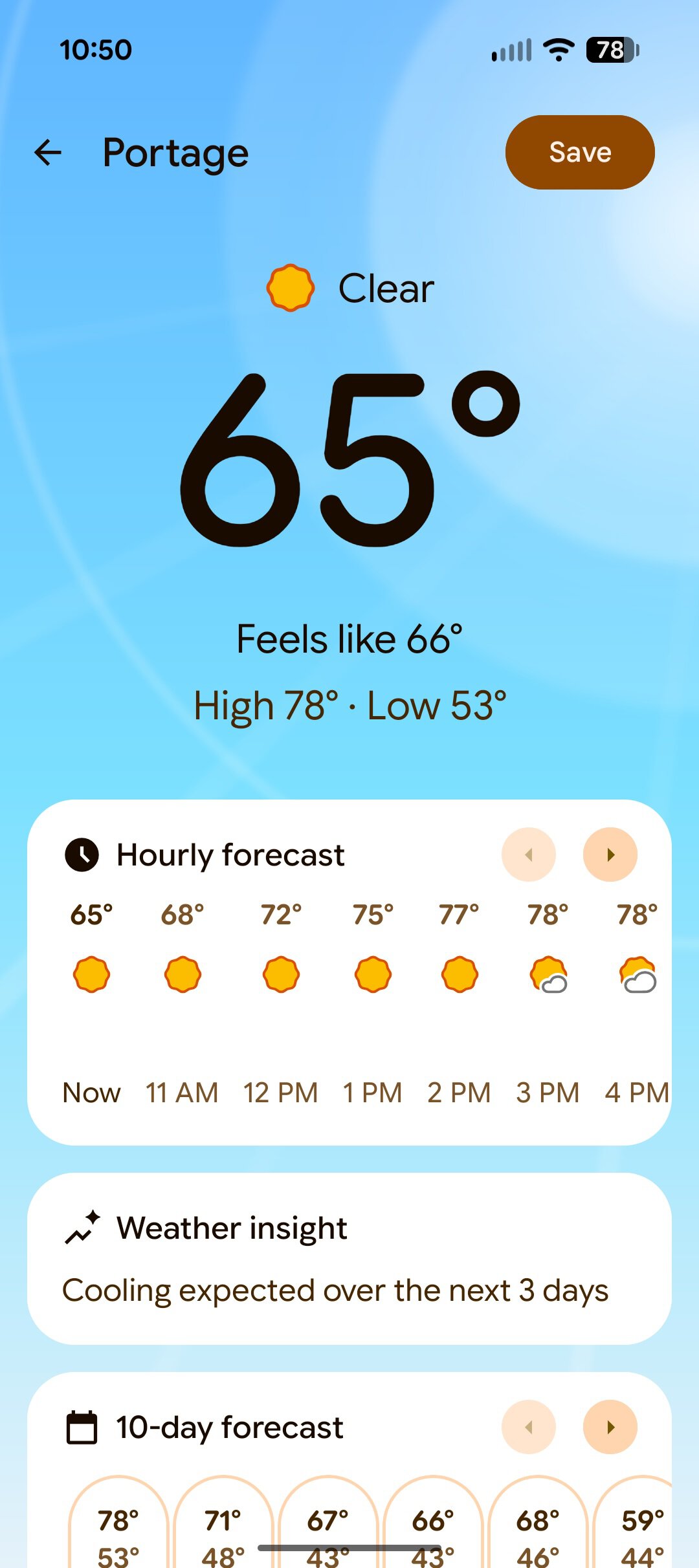 Pixel Weather screenshot.
