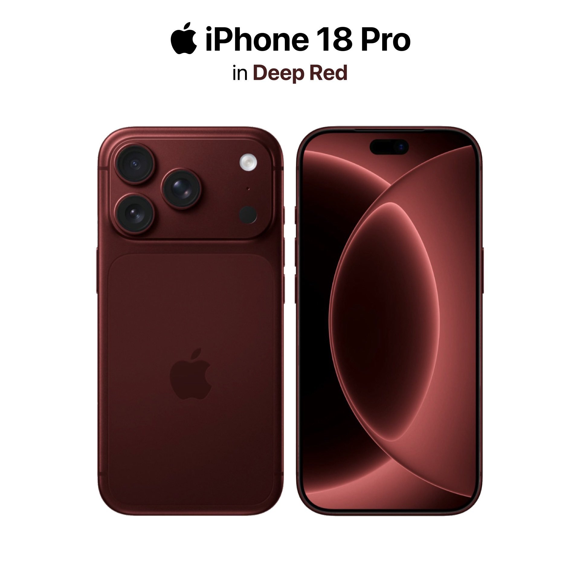 iPhone 19 Pro Deep Red DCS