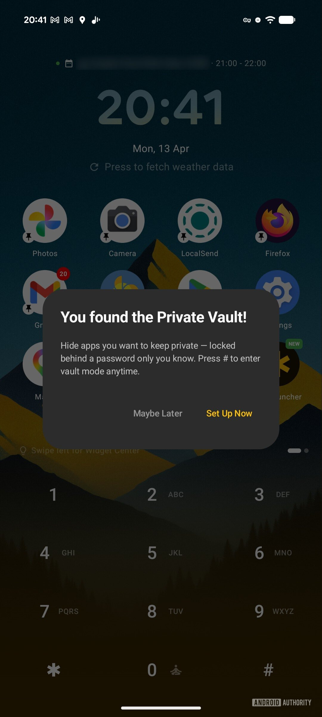 key launcher android launcher screenshot private vault 001