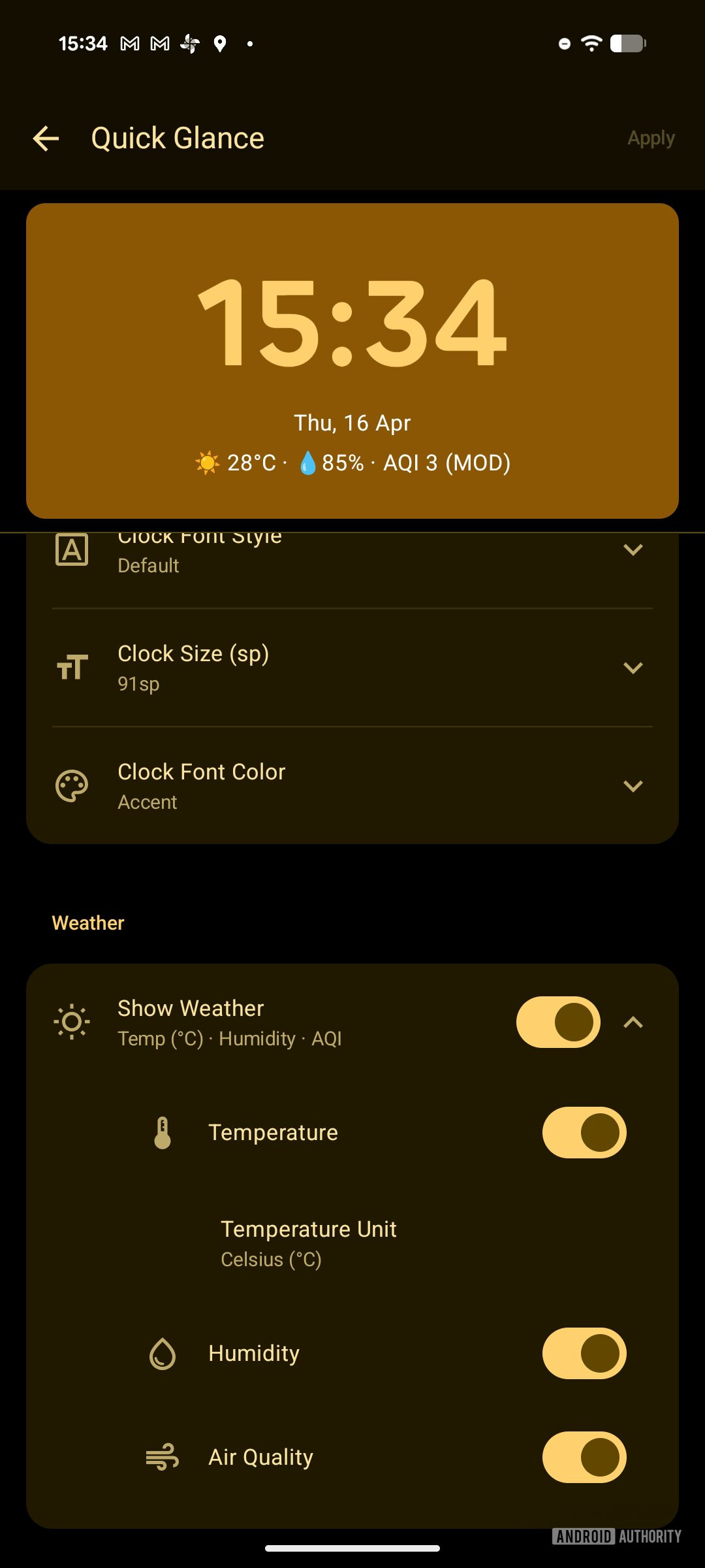 key launcher android launcher screenshot quick glance settings 1 012