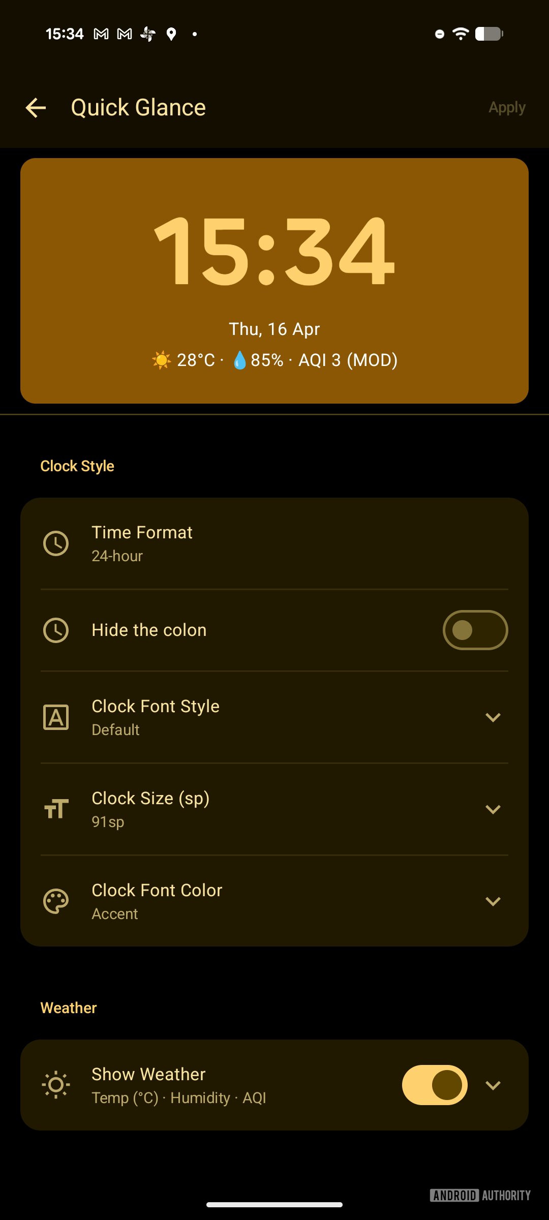 key launcher android launcher screenshot quick glance settings 2 013
