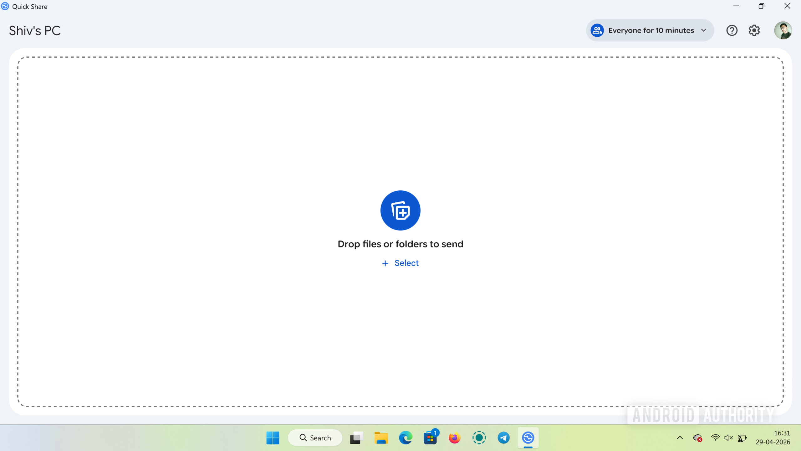 quick share windows 1