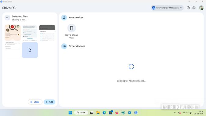Quick Sh Quick Share's latest PC update looks a little more like Android ...