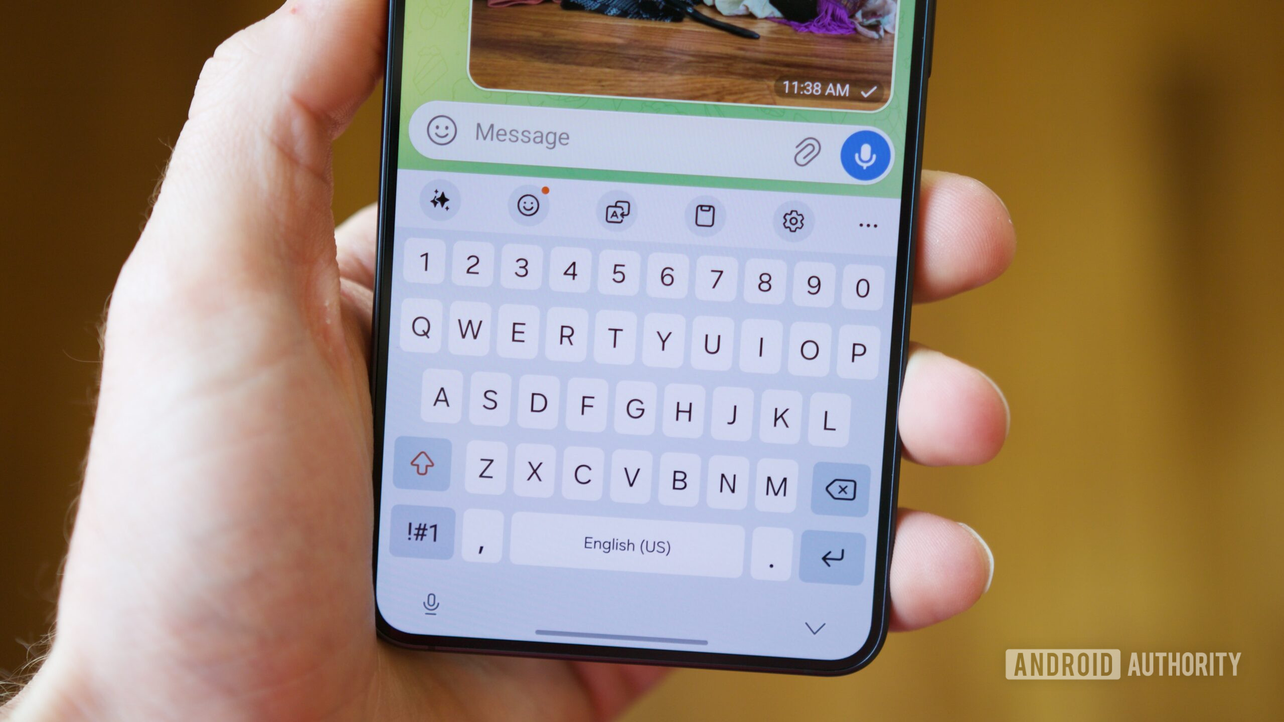 Samsung Keyboard on a Galaxy S26.