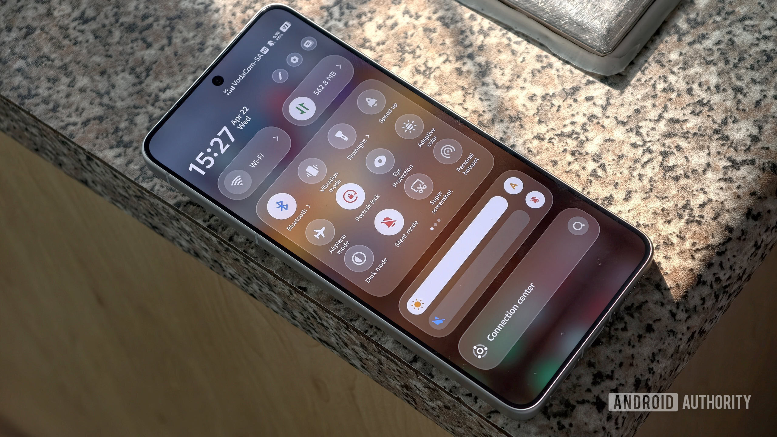 vivo X300 Ultra screen showing quick settings