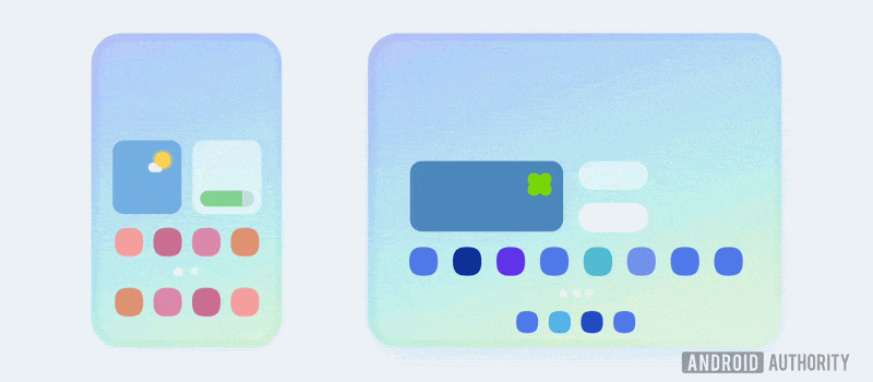 wide fold one ui animation