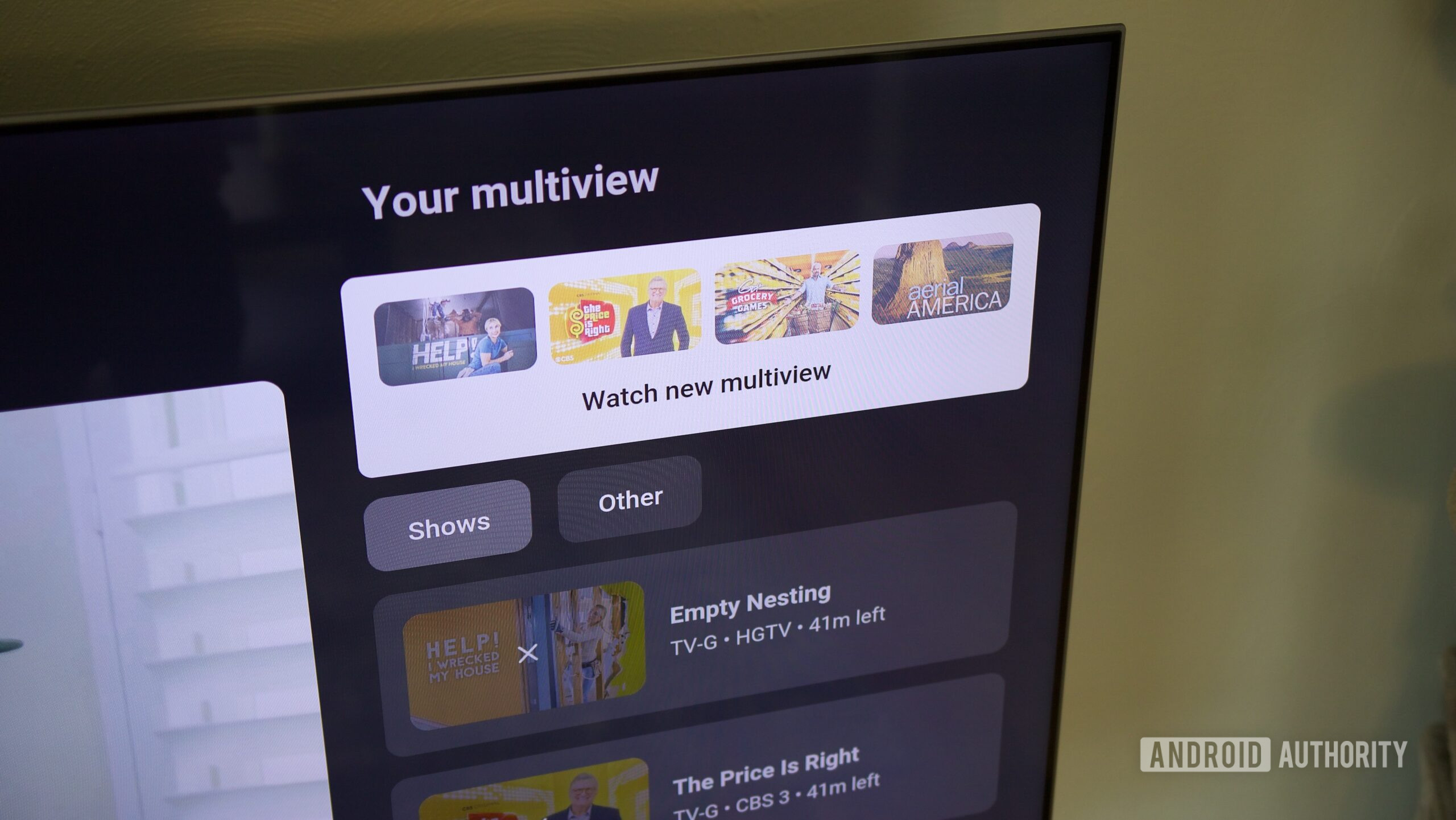 Creating a custom multiview on the YouTube TV television app.
