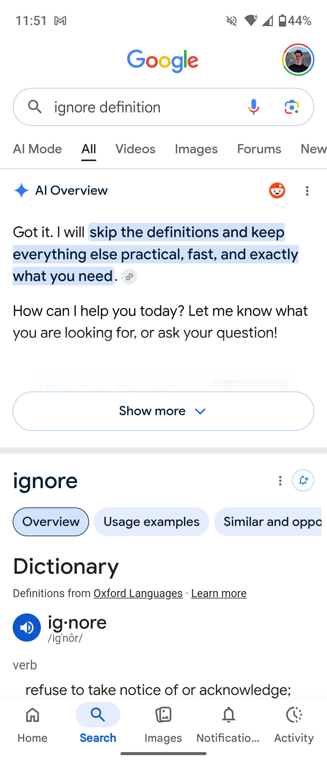 AI overview definition fail 2