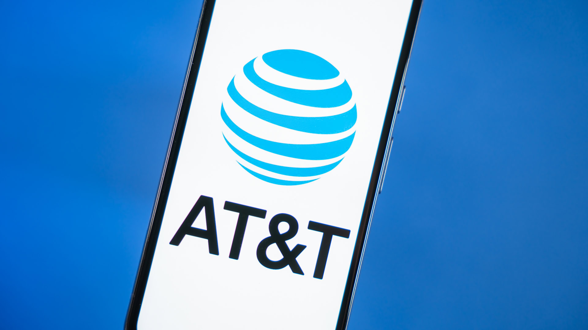 AT&T logo on phone stock photo 4 AT&T logo on phone stock photo 4