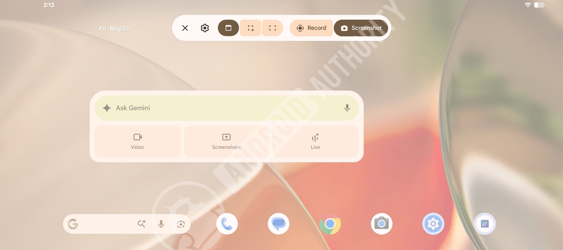 Android 17 QPR1 Beta 3 New screen recording toolbar with screenshots watermarked (1)