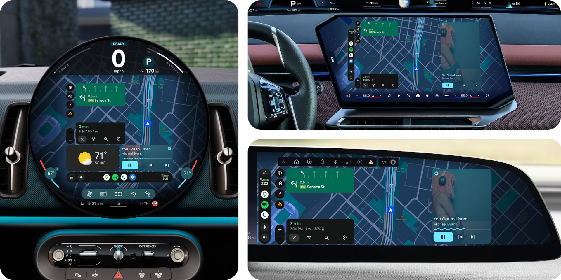 Android Auto Unique displays