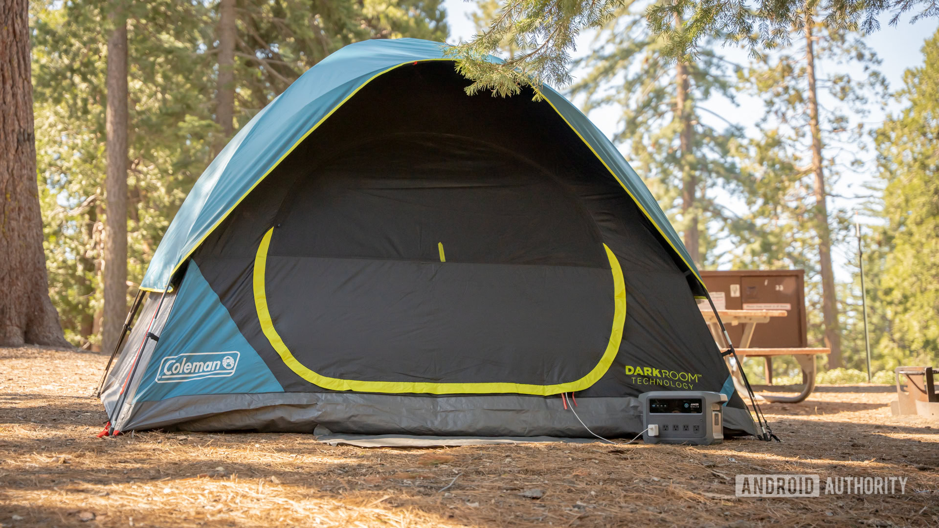 Anker SOLIX C1000 Gen 2 next to camping tent 1