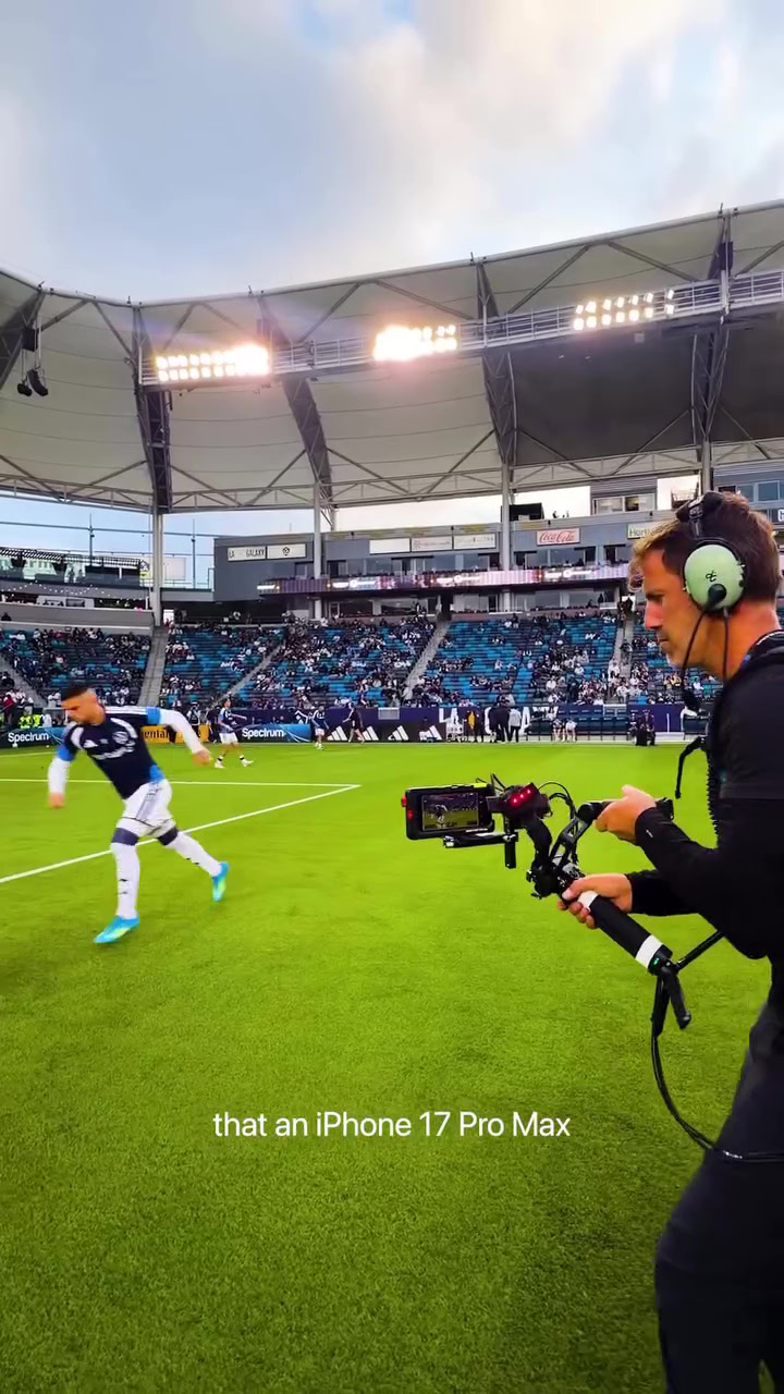 Apple iPhone 17 Pro Max used to capture a full MLS game (1)