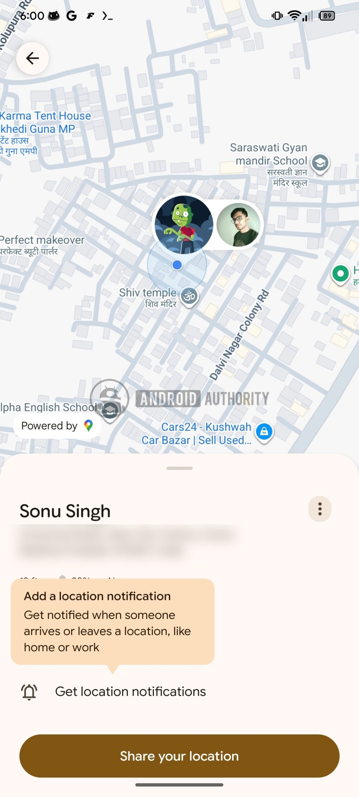 Find Hub Location Notifications 1