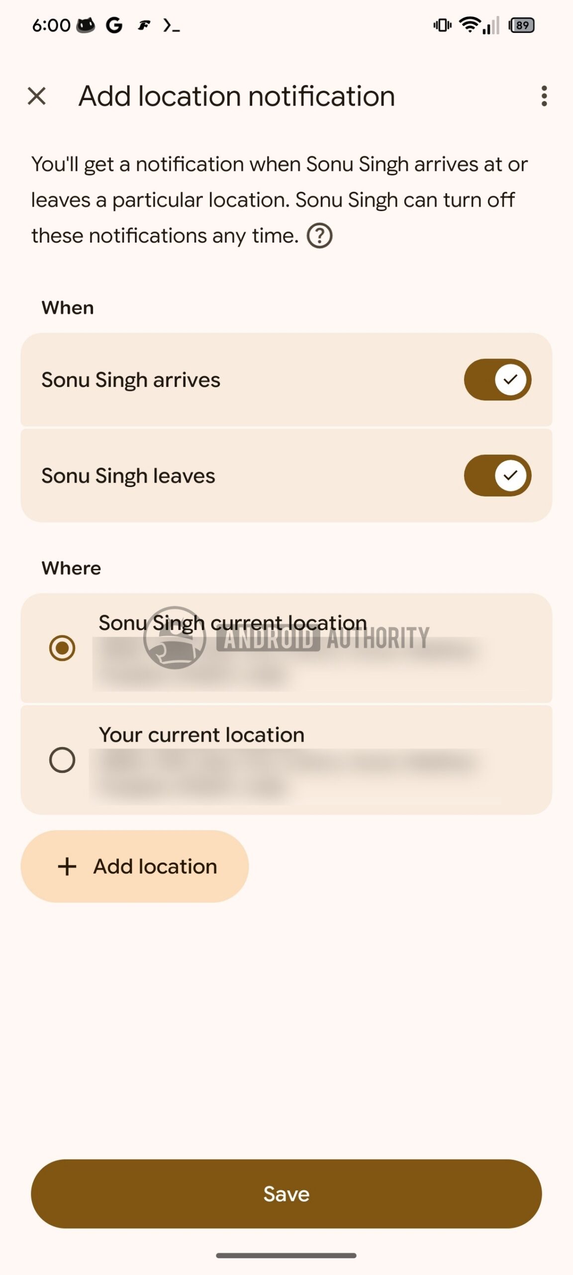 Find Hub Location Notifications 2