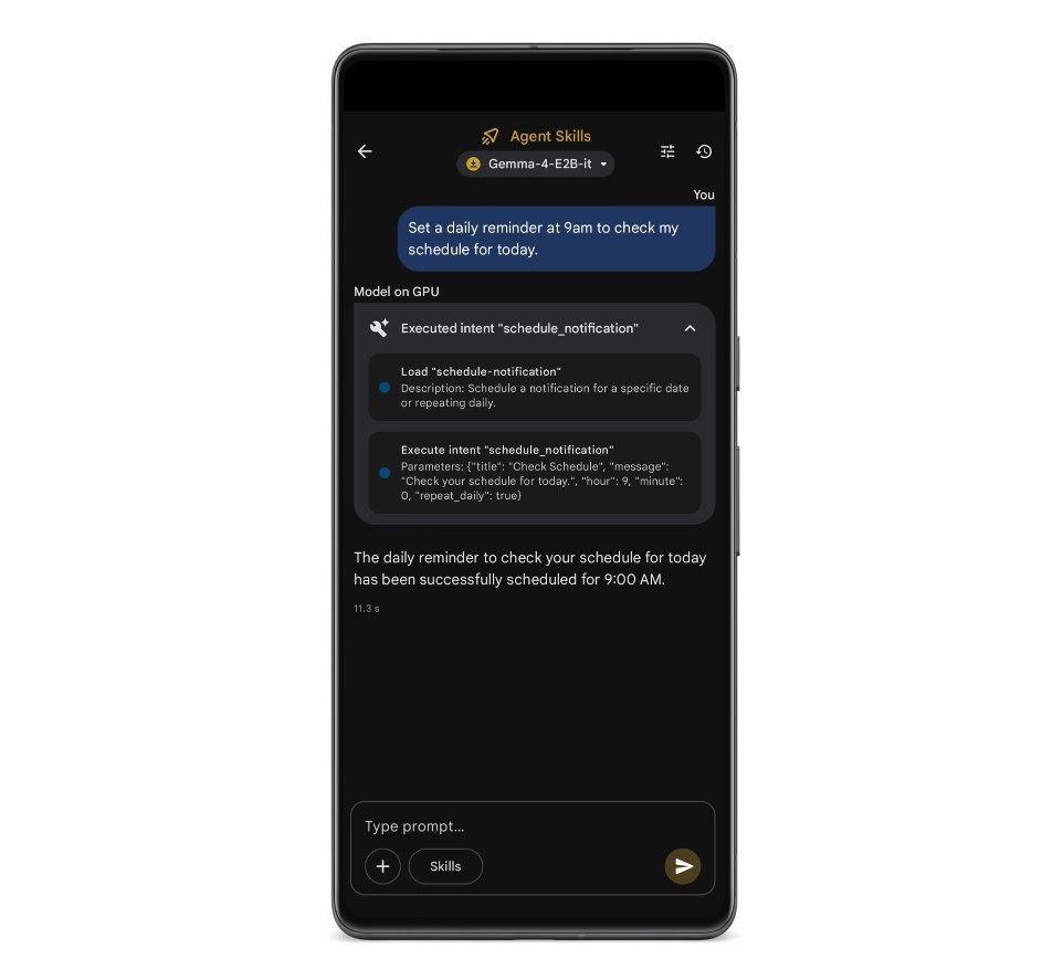 Google AI Edge Gallery reminder 1